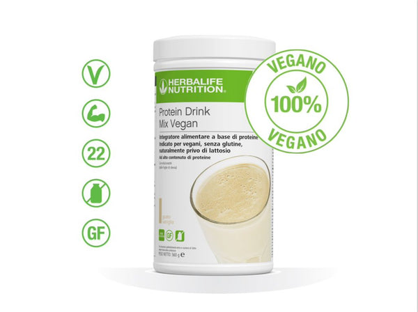 🟠  Protein Drink Mix Vegano – Proteine Vegetali con Vitamine e Minerali